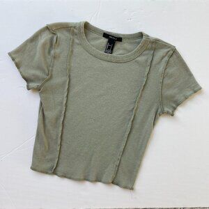 F21 Moss Green Tee